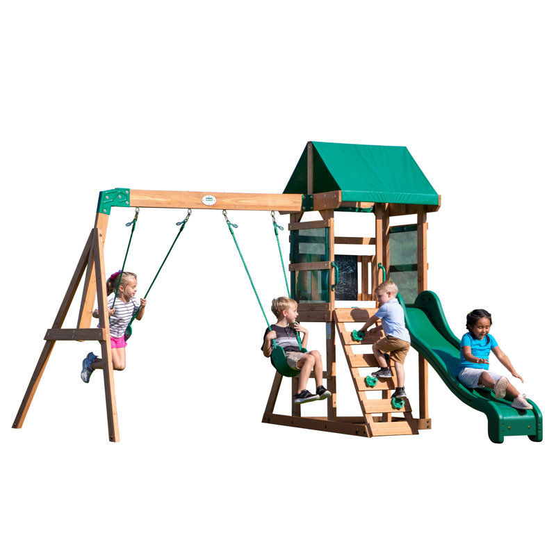 Backyard Discovery Buckley Hill All Cedar Swing Set & Reviews Wayfair
